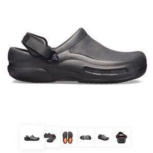 7w but fits like a 6w. BISTRO SLIP RESISTANT WORK CLOG - Crocs